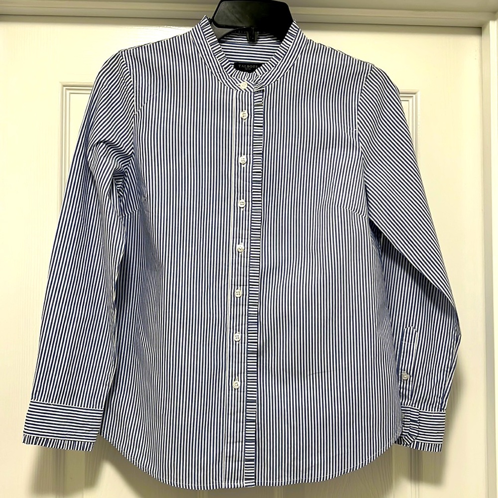 Talbots Striped Button Down Shirt